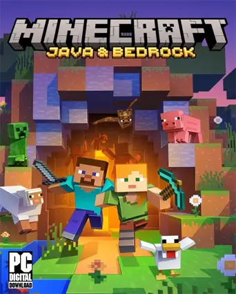 עטיפת המשחק Minecraft Java Bedrock Edition למחשב