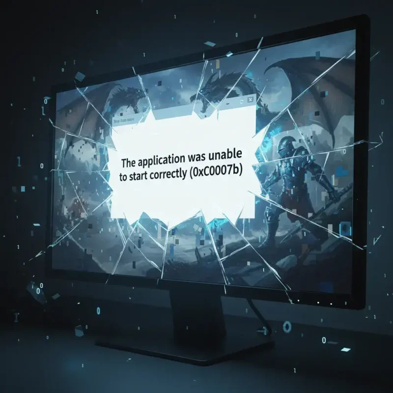 פתרון לתקלת 0xc00007b